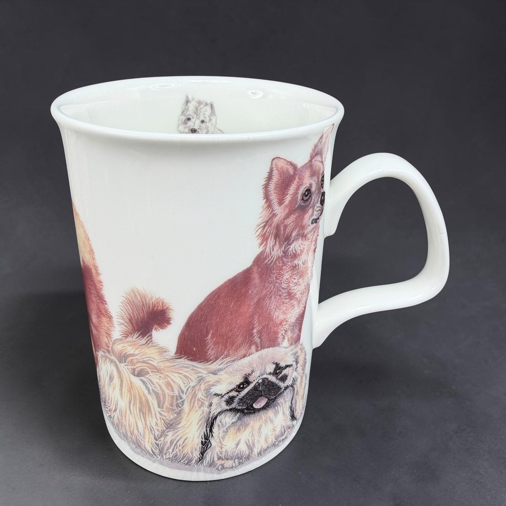 Roy Kirkham Dogs Galore Fine Bone China Mug Cup 2005 England Pekingese Spaniel